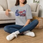 Quebec to Cuba Vintage Car Graphic T-Shirt - Image 7