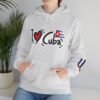 I Heart Cuba Hoodie | Cuban Flag Sleeve Sweatshirt