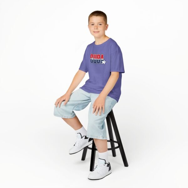 10193374966486946217_2048.jpeg Kids 'CUDA' Retro Star Tee — Patriotic Red & Blue Graphic