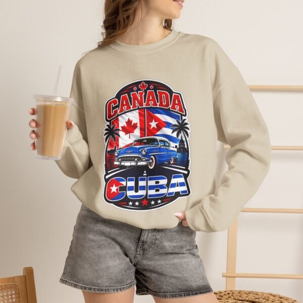 Canada Cuba Vintage Car Crewneck Sweatshirt