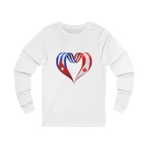 1054981952243753747_2048.jpeg Canada USA Heart Long Sleeve Tee - Canada & USA Flag Love Shirt