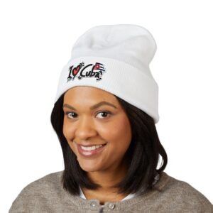 10811063738501999741_2048.jpeg I Love Cuba Embroidered Cuffed Beanie