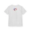 Kids Tee — Heart Flag Design: Cuban & Canadian Pride