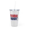 11026382740103633412_2048.jpeg CUBA Stars Logo Plastic Tumbler with Straw | Red White Blue