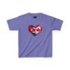 Kids Tee — Heart Flag Design: Cuban & Canadian Pride
