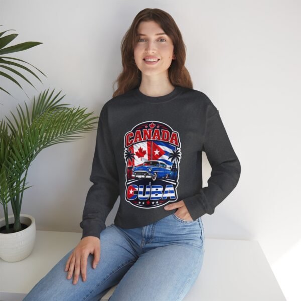 Canada Cuba Vintage Car Crewneck Sweatshirt