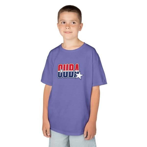 11257515195100137807_2048.jpeg Kids 'CUDA' Retro Star Tee — Patriotic Red & Blue Graphic