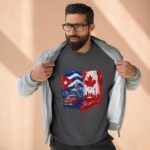 Canadian Flag & Cuba Graphic Crewneck Sweatshirt - Image 3