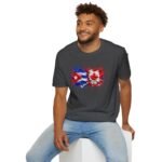 Cuba Canada Flag Splash T-Shirt — Cuban-Canadian Pride Graphic Tee - Image 10