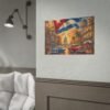 Cuban Vintage Street Scene Poster