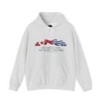Hoodie — "Different Lands, One Respect, One Pride" Canada & Cuba Flag Graphic - Image 4
