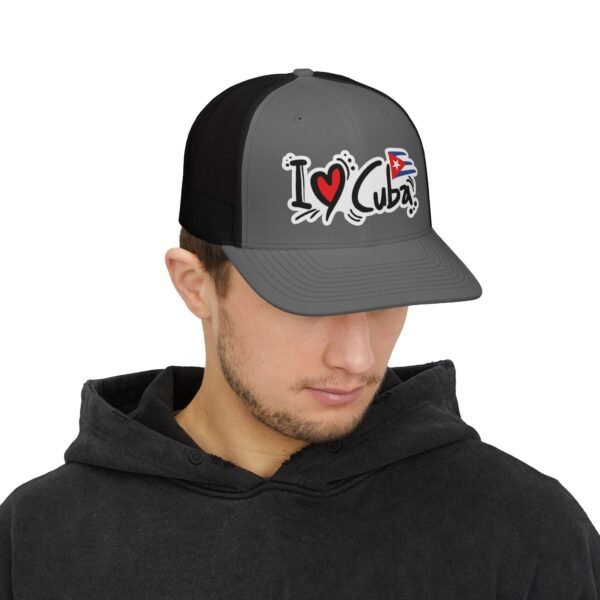 11845949218564088380_2048.jpeg I Love Cuba Snapback Cap | Cuban Flag Heart Graphic Trucker Hat