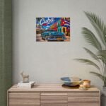 Cuba Vintage Car Rolled Poster – Retro Havana Travel Wall Art - Image 2