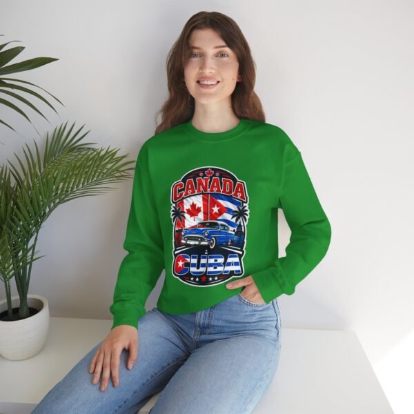 Canada Cuba Vintage Car Crewneck Sweatshirt