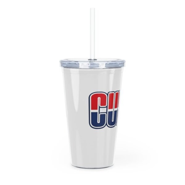 12408991555528746476_2048.jpeg CUBA Stars Logo Plastic Tumbler with Straw | Red White Blue