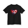 Kids Tee — Heart Flag Design: Cuban & Canadian Pride