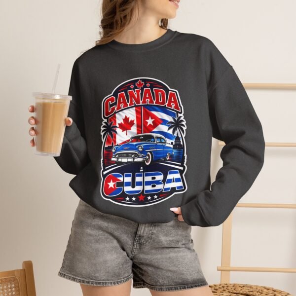 Canada Cuba Vintage Car Crewneck Sweatshirt