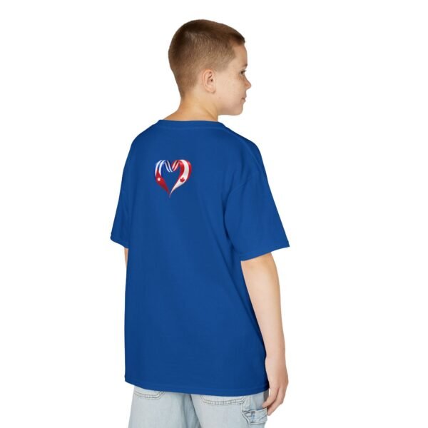 Kids Tee — Heart Flag Design: Cuban & Canadian Pride