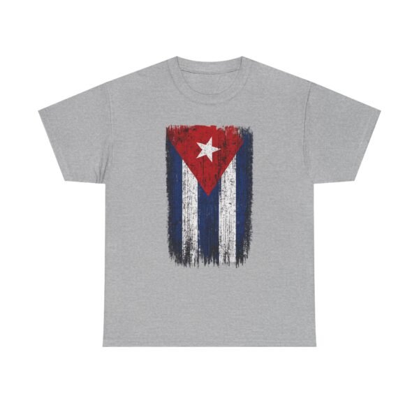 Distressed Cuban Flag T-Shirt | Cuba Flag Tee, Vintage Grunge Stripes