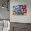Cuba Vintage Car Poster — Retro Havana Travel Wall Art (Rolled Poster)