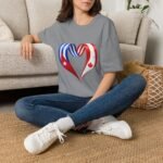 Two Nations One Heart T-Shirt, Cuba Canada Heart Flag Tee, Cuban Canadian Love Shirt, Heart of Cuba and Canada, Patriotic Graphic Tee - Image 21