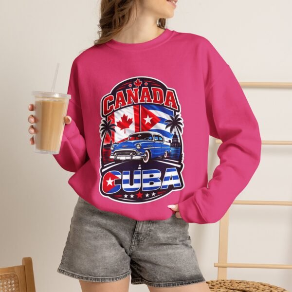Canada Cuba Vintage Car Crewneck Sweatshirt