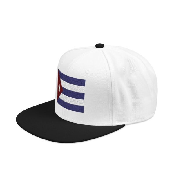 Snapback Hat — Embroidered Cuban Flag Patch