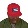 Snapback Hat — Embroidered Cuban Flag Patch