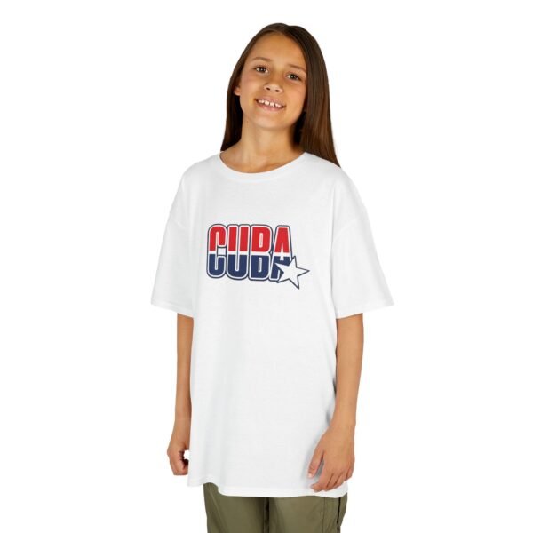 13813954689455982529_2048.jpeg Kids 'CUDA' Retro Star Tee — Patriotic Red & Blue Graphic