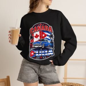 Canada Cuba Vintage Car Crewneck Sweatshirt