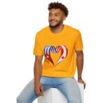 Two Nations One Heart T-Shirt, Cuba Canada Heart Flag Tee, Cuban Canadian Love Shirt, Heart of Cuba and Canada, Patriotic Graphic Tee - Image 10
