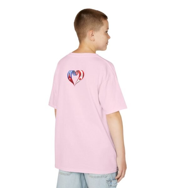 Kids Tee — Heart Flag Design: Cuban & Canadian Pride