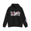 I Heart Cuba Hoodie | Cuban Flag Sleeve Sweatshirt