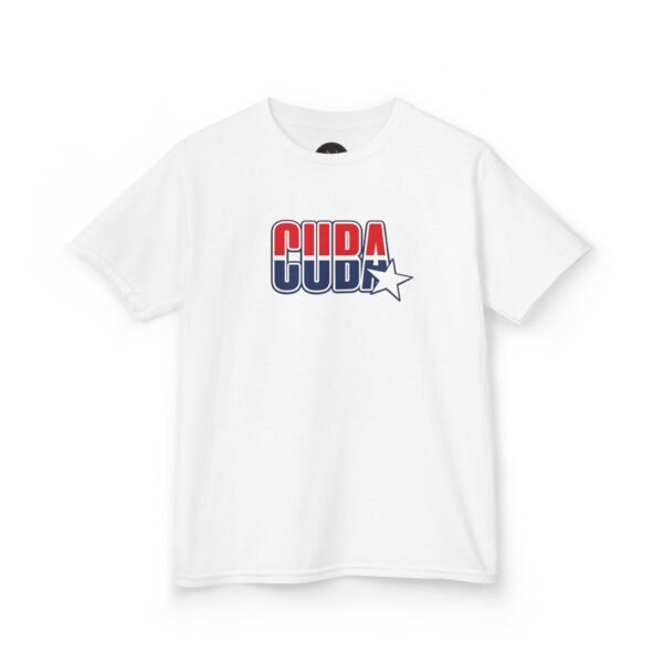 14667109160507256008_2048.jpeg Kids 'CUDA' Retro Star Tee — Patriotic Red & Blue Graphic
