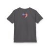 Kids Tee — Heart Flag Design: Cuban & Canadian Pride