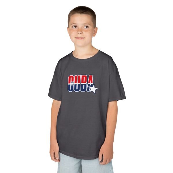 14861877881544053057_2048.jpeg Kids 'CUDA' Retro Star Tee — Patriotic Red & Blue Graphic