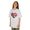 Kids Tee — Heart Flag Design: Cuban & Canadian Pride