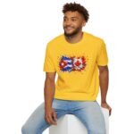 Cuba Canada Flag Splash T-Shirt — Cuban-Canadian Pride Graphic Tee - Image 8