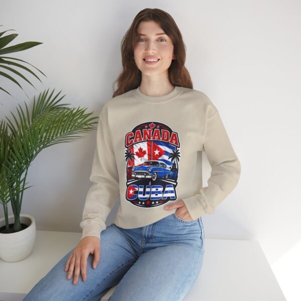 Canada Cuba Vintage Car Crewneck Sweatshirt