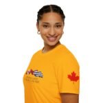 Canada & Cuba Flags T‑Shirt — "Different Lands, One Respect, One Pride" - Image 6