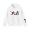 I Heart Cuba Hoodie | Cuban Flag Sleeve Sweatshirt