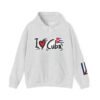 I Heart Cuba Hoodie | Cuban Flag Sleeve Sweatshirt
