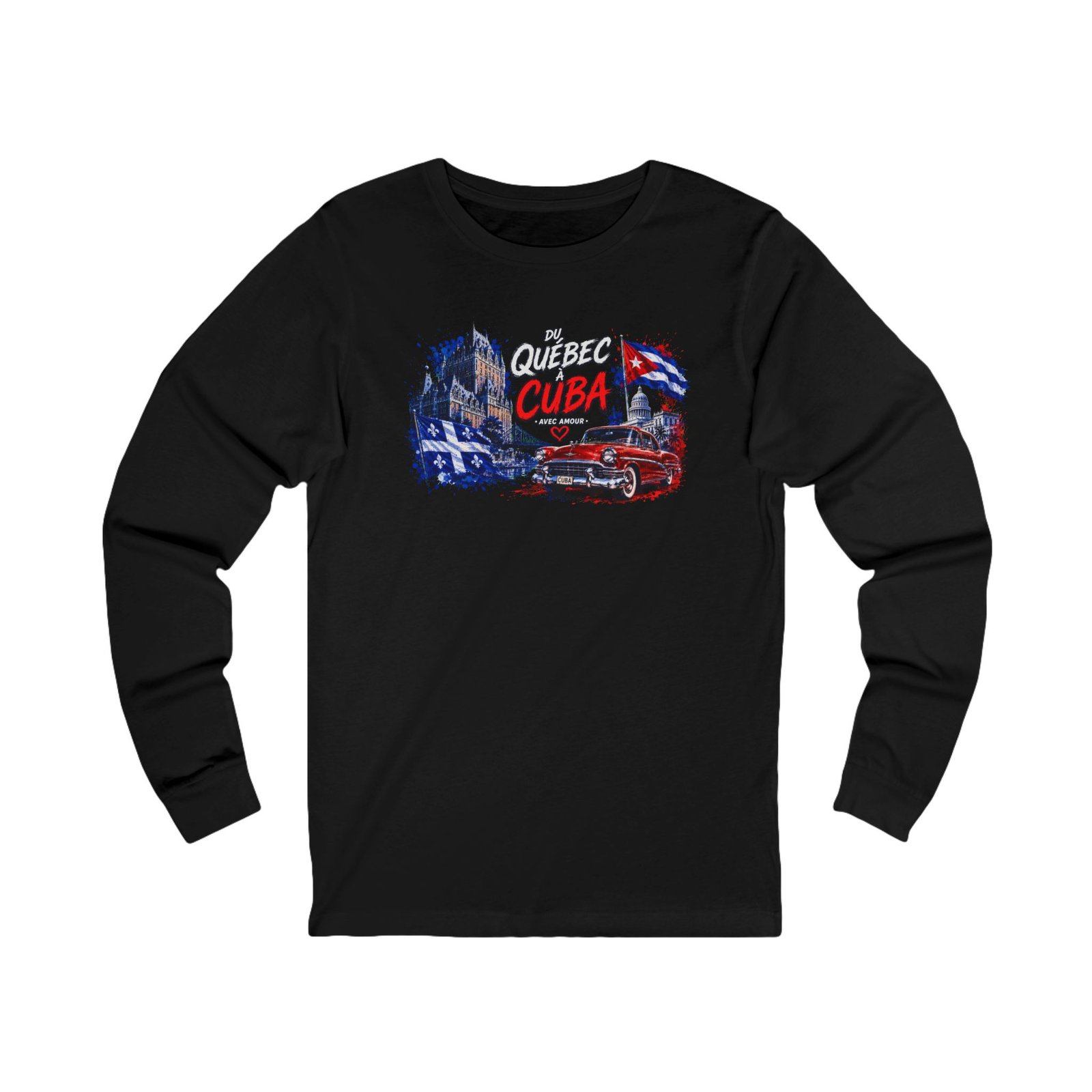 16080970421914137910_2048-1.jpeg Cuba Vintage Collage Long Sleeve Tee - Image 1
