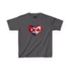 Kids Tee — Heart Flag Design: Cuban & Canadian Pride