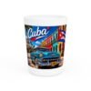 Cuba Vintage Car Shot Glass — Havana Flag Souvenir