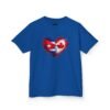 Kids Tee — Heart Flag Design: Cuban & Canadian Pride