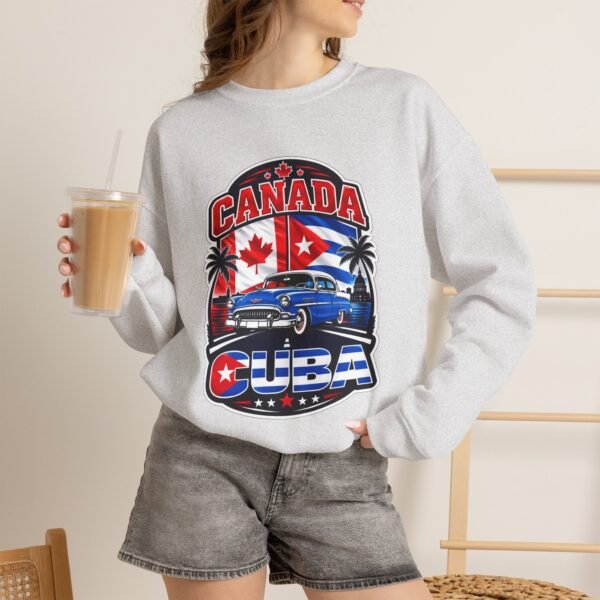 Canada Cuba Vintage Car Crewneck Sweatshirt