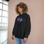 Champion Cuban Pride Hoodie – Cuba & Québec Splash Graphic - Image 6
