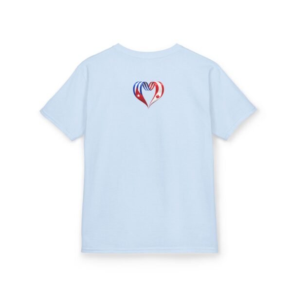 Kids Tee — Heart Flag Design: Cuban & Canadian Pride