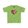 Kids Tee — Heart Flag Design: Cuban & Canadian Pride